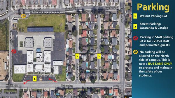Aerial map of Walnut Avenue Elementary Aerial map of Walnut Avenue Elementary